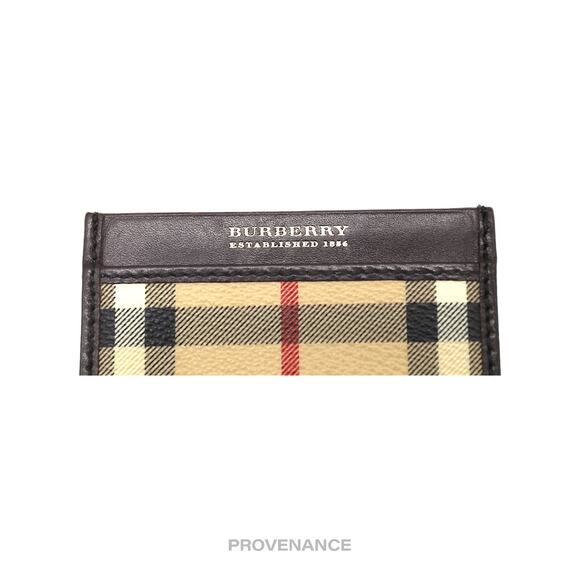 🔴 Burberry Check Card Holder Wallet - Nova Check Chocolate - Picture 5 of 5